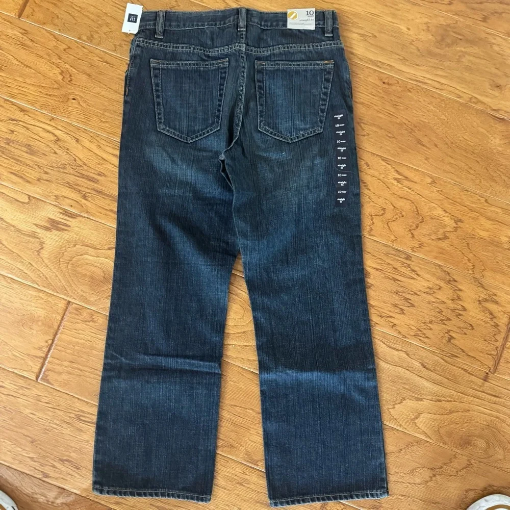Gap Kids Jeans Boy’s 10 Husky Dark Wash Straight Fit Adjustable NEW